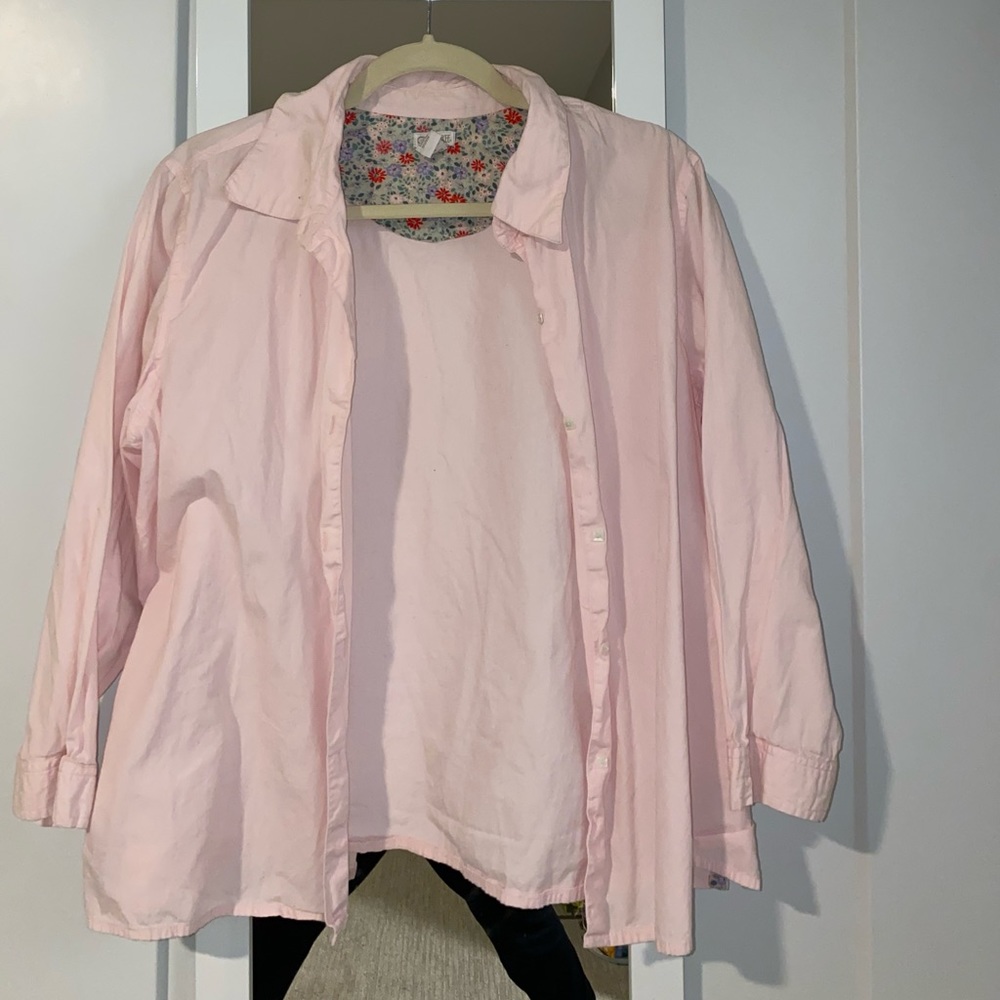 Pink button down